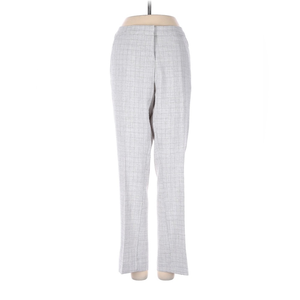 Amanda & Chelsea Light Gray Plaid Dress Pants